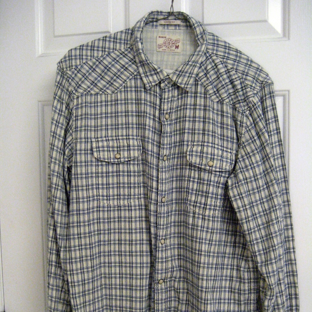 Lucky Brand Men's Pearl Button Western Shirt
